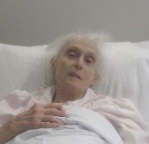 Mum in Hospital Feb 2011